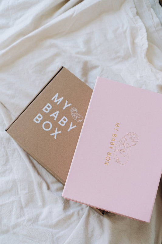 Newborn Baby Girl Keepsake Box in baby pink| MY BABY BOX