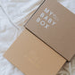 Gender Neutral Newborn Baby Keepsake Box in brown | MY BABY BOX