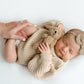 Newborn Knit Sweater | beige with buttons