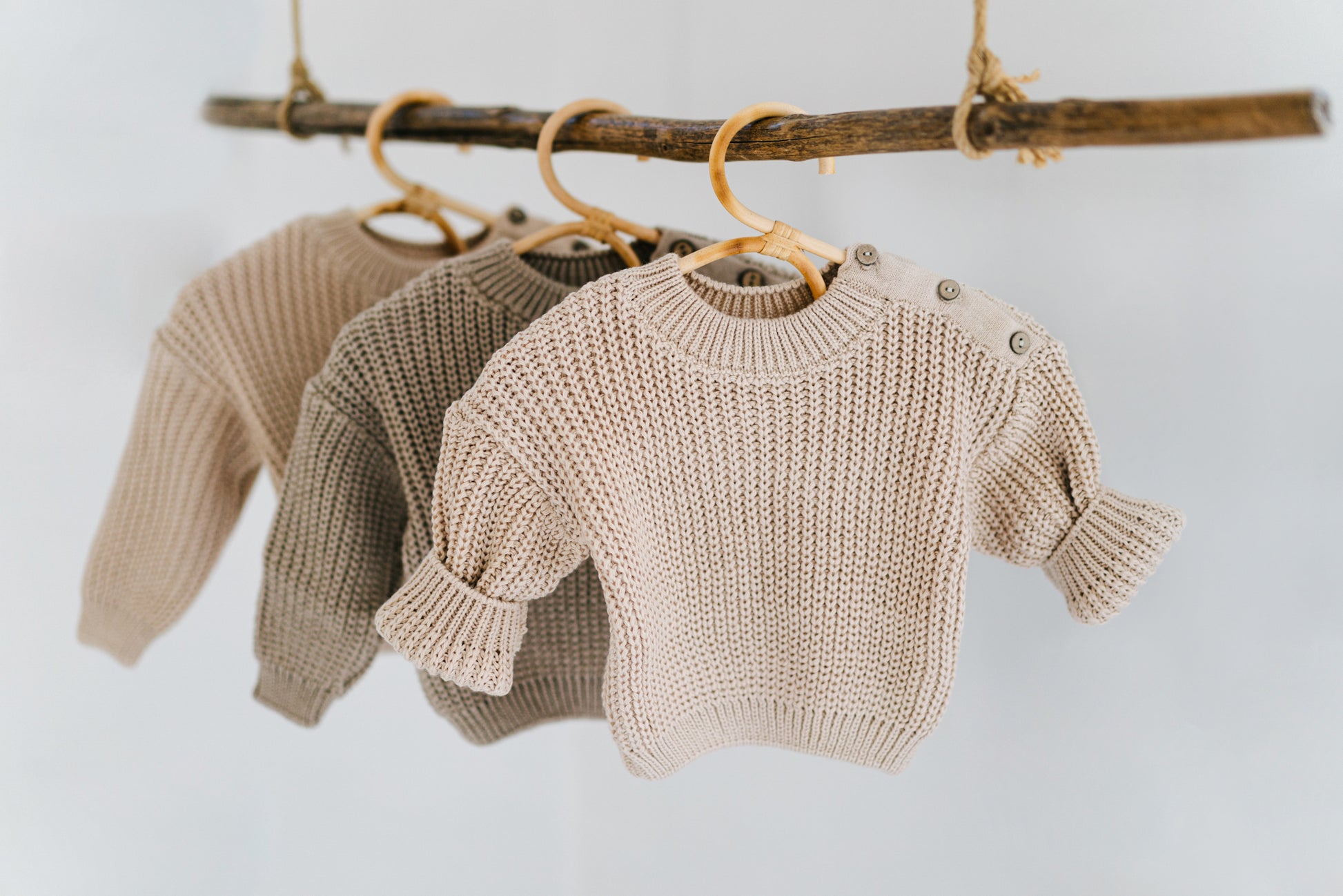 Toddler Knit Sweater in beige