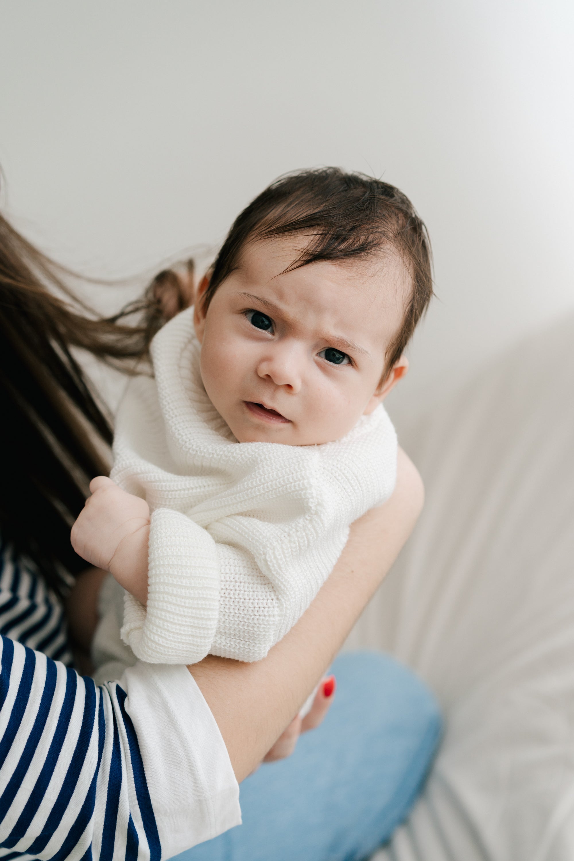 Newborn store white sweater