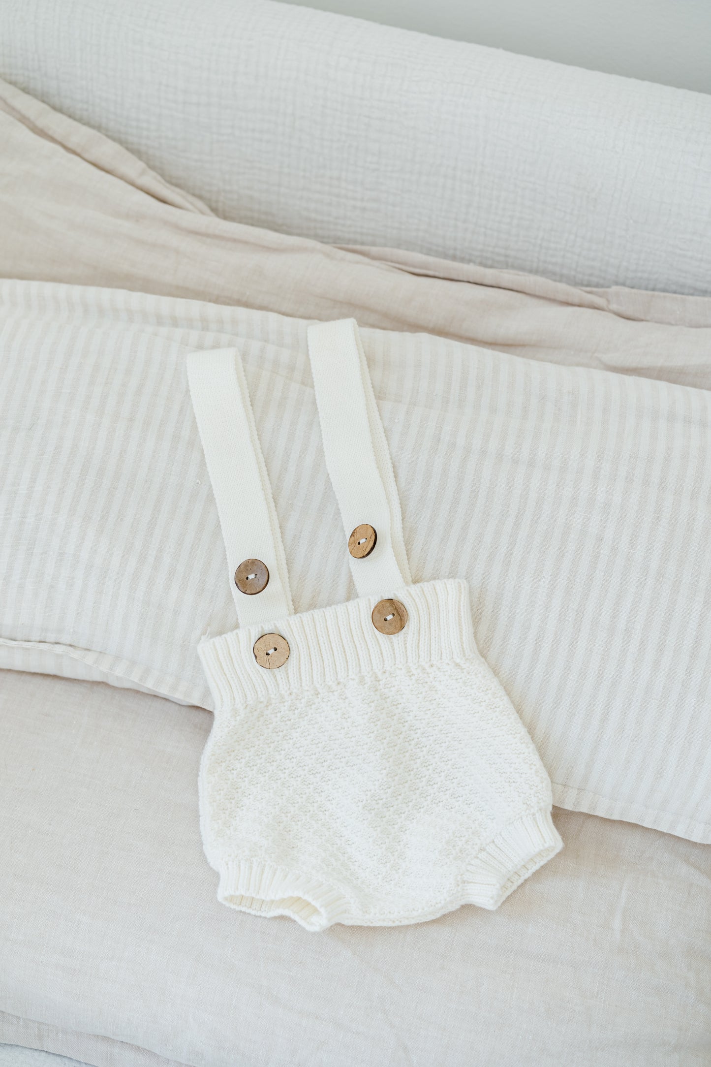 Baby Knit Bloomers in white