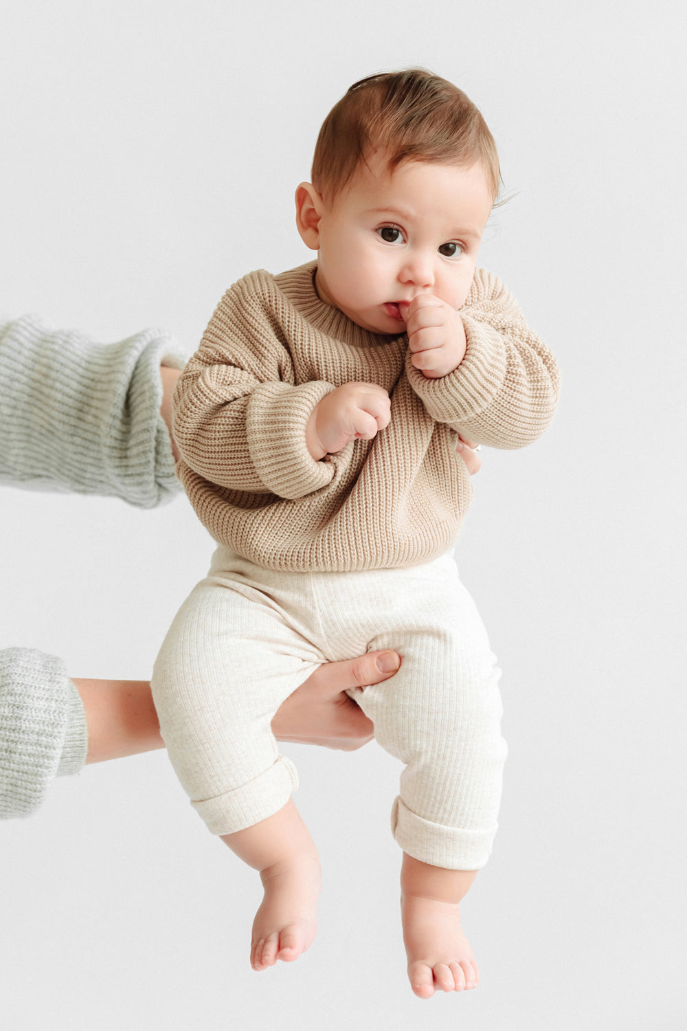 partij Verlaten Voor een dagje uit Baby Sweater in beige – MybabyboxShop